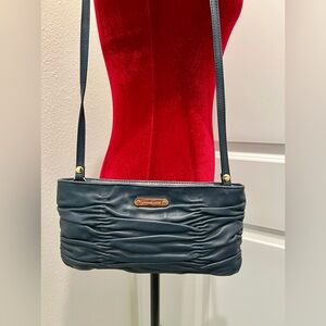 Michael Kors - Navy Blue Leather Clutch/Shoulder Bag
